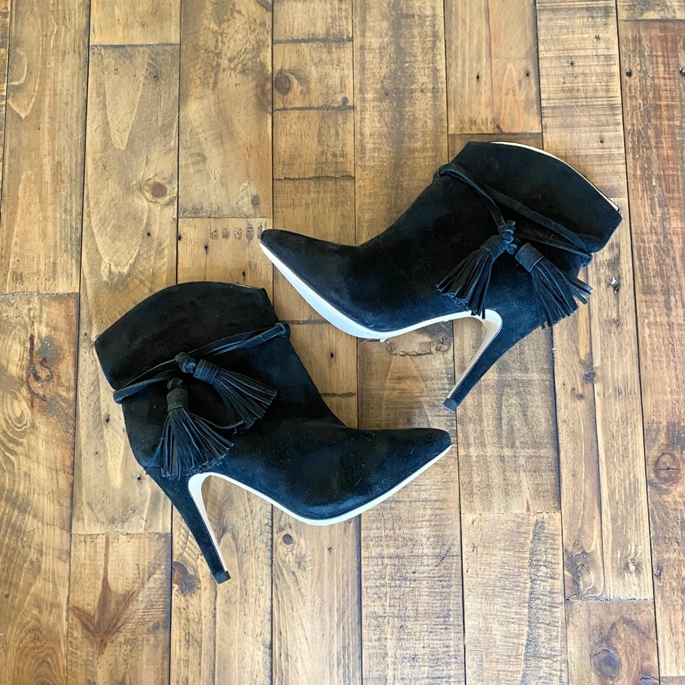 {Raye x Stone Cold Fox} Janie Black Tassel Boot